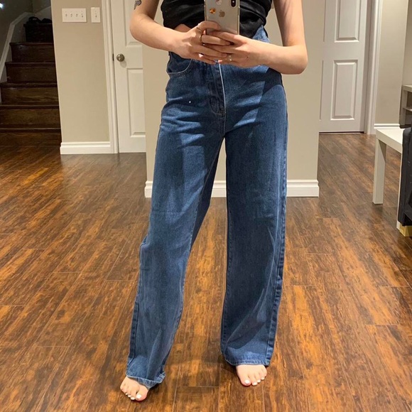 flared wide leg jeans - Picture 4 of 4